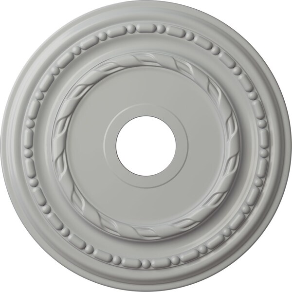 Ekena Millwork Dublin Ceiling Medallion (Fits Canopies up to 5 1/8"), 17 7/8"OD x 3 5/8"ID x 1 1/4"P, Frost CM17DUFRF - main